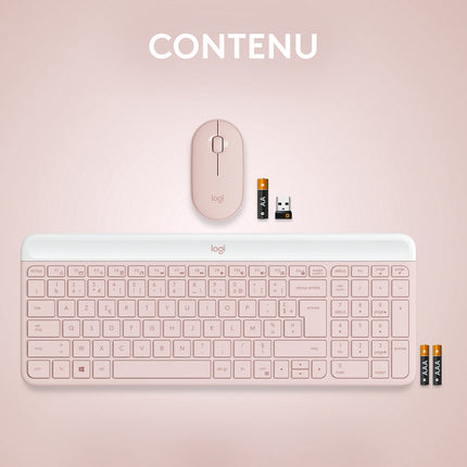 Clavier sans fil LOGITECH MK470 Slim Combo Silencieux