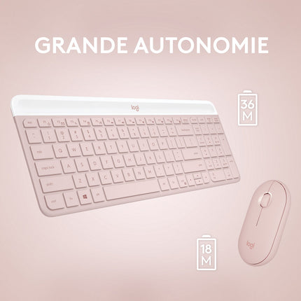 Clavier sans fil LOGITECH MK470 Slim Combo Silencieux