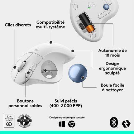 Souris sans fil LOGITECH Ergo M575S