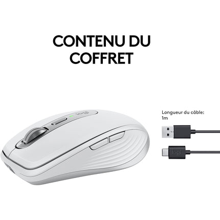 Souris sans fil rechargeable LOGITECH MX anywhere 3S Silencieuse Graphite