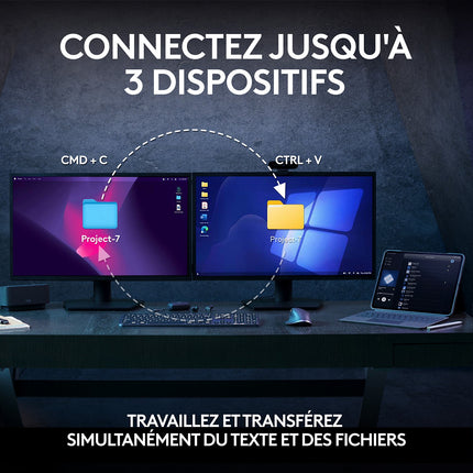 Clavier + Souris LOGITECH MX keys S avec repose poignet