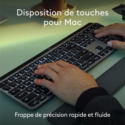 Clavier sans fil LOGITECH MX Keys S for Mac Gris Pale