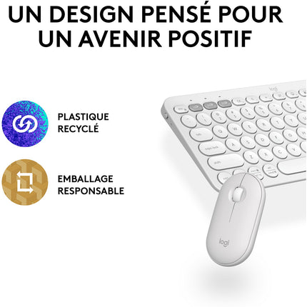 Clavier + Souris LOGITECH Combo Pebble 2