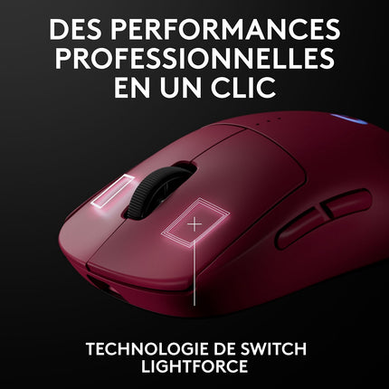 Souris Gamer Sans Fil LOGITECH G PRO 2 Lightspeed Wireless Magenta