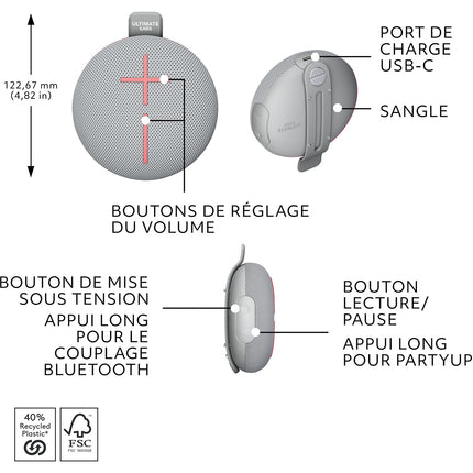 Enceinte portable ULTIMATE EARS MINIROLL