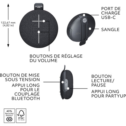 Enceinte portable ULTIMATE EARS MINIROLL