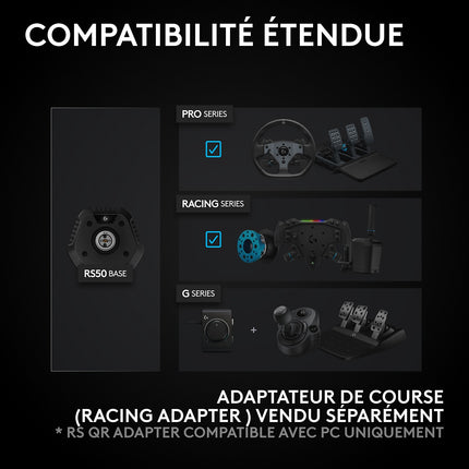 Volant LOGITECH G RS50 System Direct Drive pour Xbox/PC