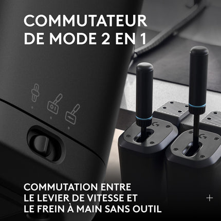 Levier de vitesses LOGITECH RS Shifter & Handbrake Noir