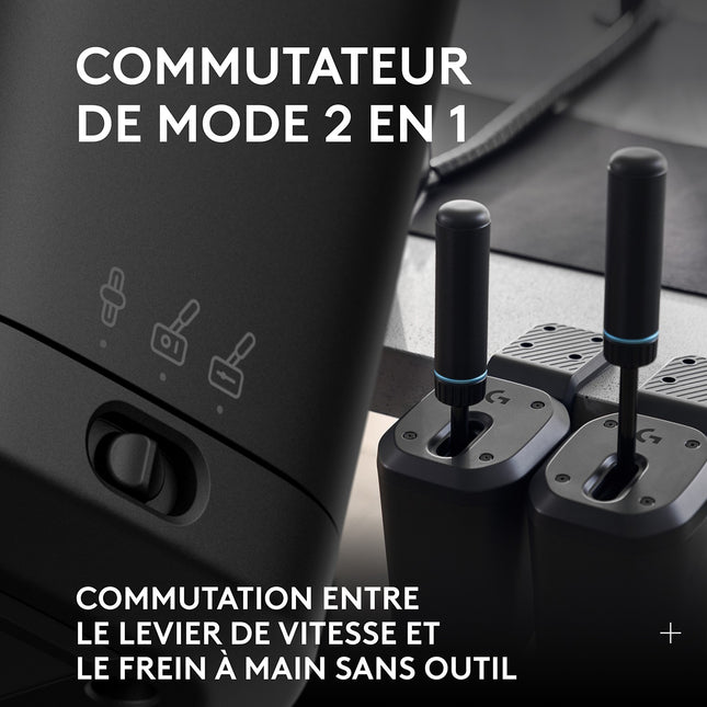 Levier de vitesses LOGITECH RS Shifter & Handbrake Noir