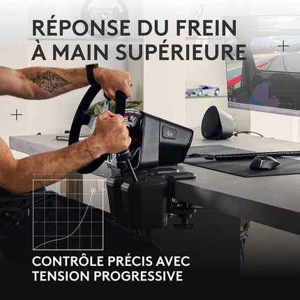 Levier de vitesses LOGITECH RS Shifter & Handbrake Noir
