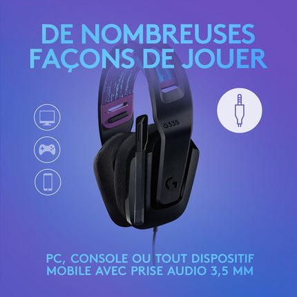 Volant + Pédalier LOGITECH Volant G920 + Casque G335 Noir