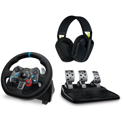 Volant + Pédalier LOGITECH Volant G29 + Casque G435 Noir