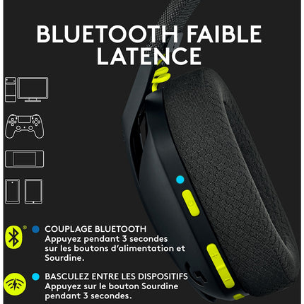 Volant + Pédalier LOGITECH Volant G29 + Casque G435 Noir