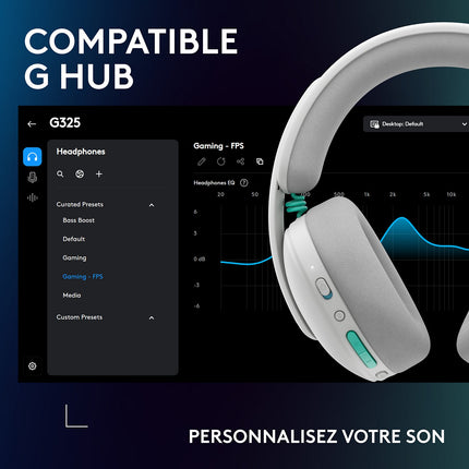 Casque gamer LOGITECH G325 Blanc