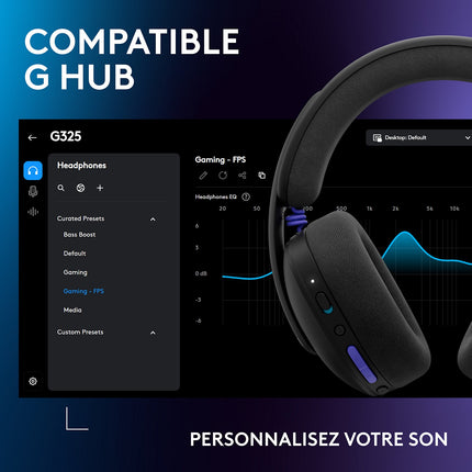 Casque gamer LOGITECH G325 Noir