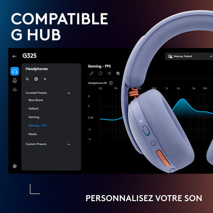 Casque gamer LOGITECH G325 Lila