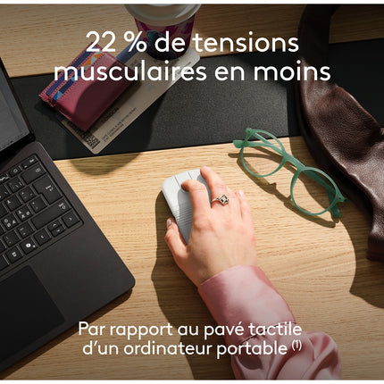 Souris sans fil LOGITECH Mobi Fold Off White