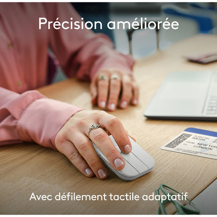 Souris sans fil LOGITECH Mobi Fold Off White