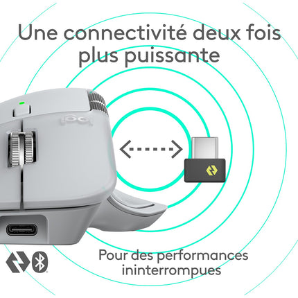 Souris sans fil rechargeable LOGITECH MX Master 4 Off White