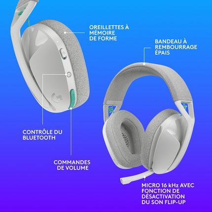 Casque gamer LOGITECH G321 Blanc Lightspeed
