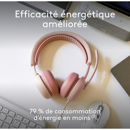 Micro-casque LOGITECH Zone Wired 2 ROSE