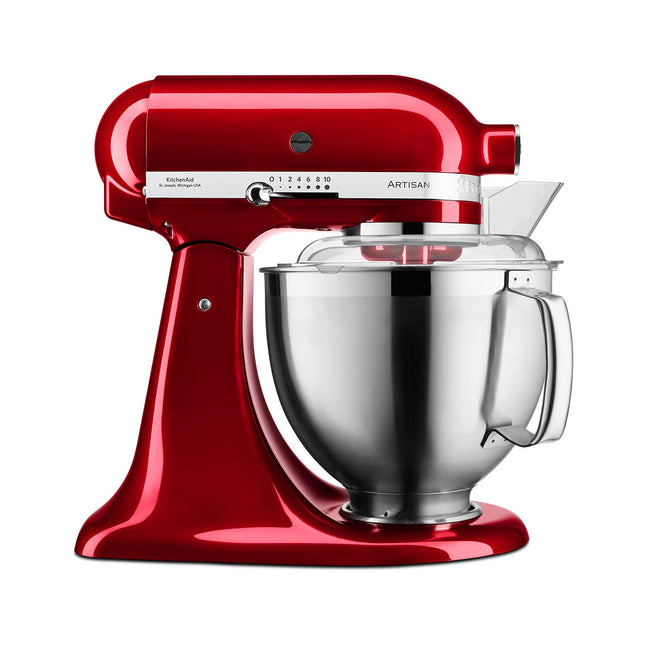 Robot pâtissier KITCHENAID 5KSM185PSECA POMME D'AMOUR, 4,8 L, accessoires inox, bol 3L, couvercle antiprojections
