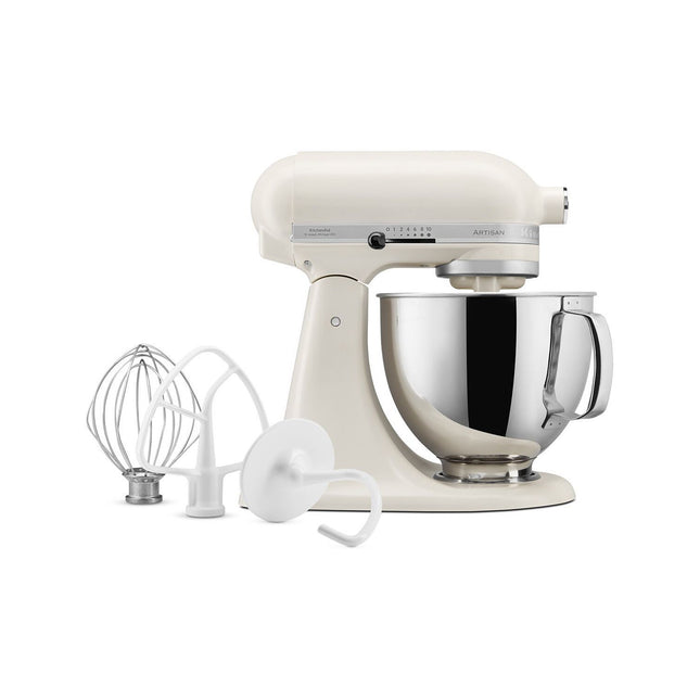 Robot pâtissier KITCHENAID 5KSM125EPL Artisan Porcelaine, 4,8 L, bol avec poignée, 300 watts