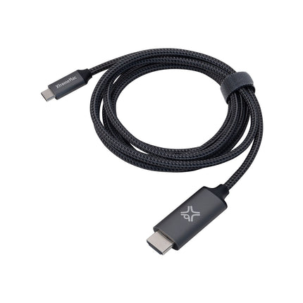 Adaptateur HDMI XTREMEMAC type C - HDMI male 2m nylon tressé gris