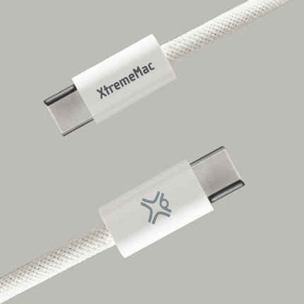Câble USB C XTREMEMAC 2M blanc magnetique 60W