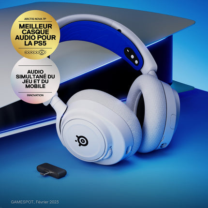 Casque gamer STEELSERIES Arctis Nova 7p white