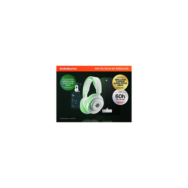 Casque gamer STEELSERIES Arctis Nova 5X Blanc