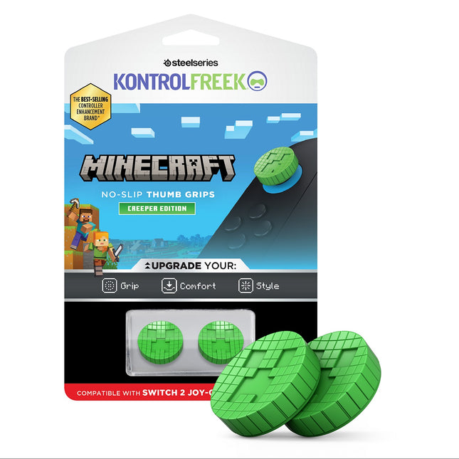 Accessoire manette STEELSERIES Minecraft Creeper Tgrips Switch 2