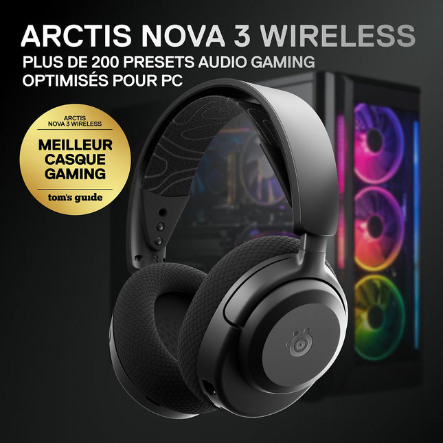 Casque gamer STEELSERIES Arctis Nova 3 WL Noir PC