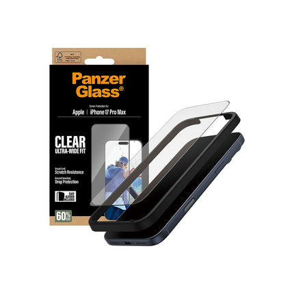 Protège écran PANZERGLASS iPhone 17 Pro Max verre trempé UWF