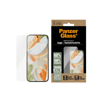 Protège écran PANZERGLASS Google Pixel 10/10 Pro classic fit