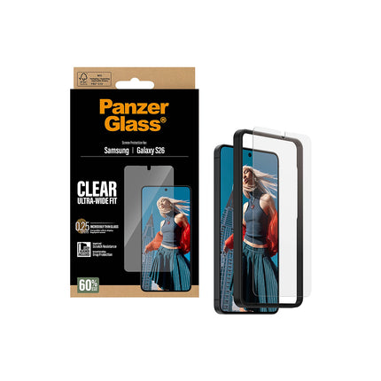 Protège écran PANZERGLASS Samsung Galaxy S26 verre trempé