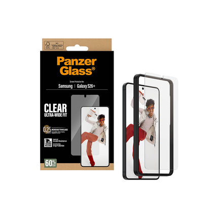 Protège écran PANZERGLASS Samsung Galaxy S26 Plus verre trempé