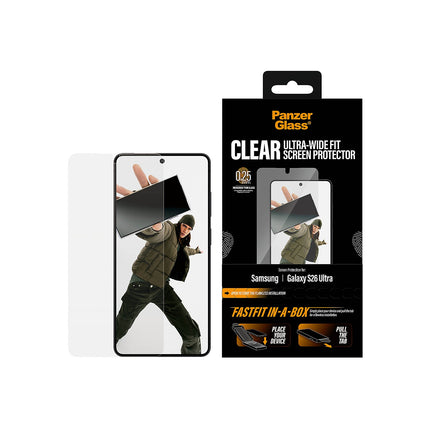 Protège écran PANZERGLASS Samsung Galaxy S26 Ultra pose facile