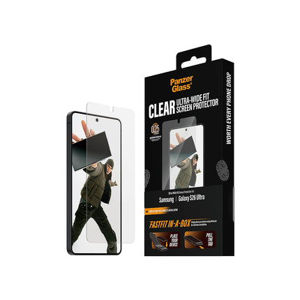 Protège écran PANZERGLASS Samsung Galaxy S26 Ultra pose facile
