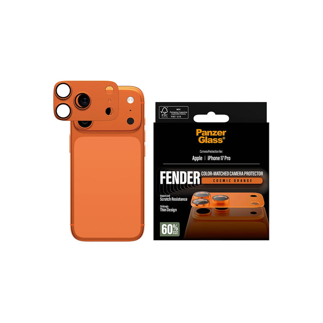Protège objectif PANZERGLASS iPhone 17 Pro protège objectif orange
