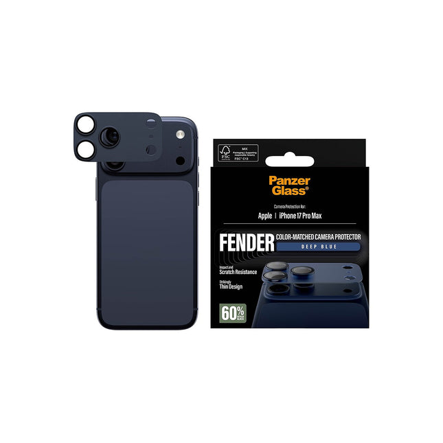 Protège objectif PANZERGLASS iPhone 17 Pro Max protège obj Bleu int