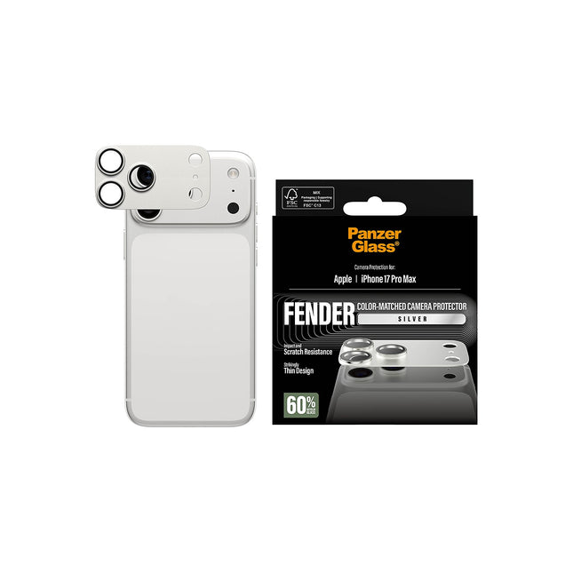 Protège objectif PANZERGLASS iPhone 17 Pro Max protège obj silver