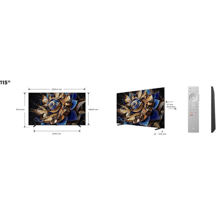TV Mini LED TCL 115X955MAX-115 pouces (291cm)