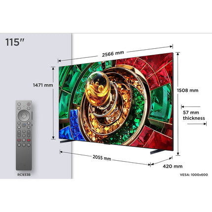 TV RGB TCL 98RM9L 2026 - 98 pouces (249 cm)