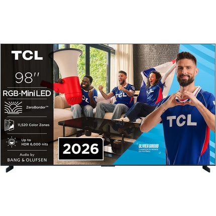 TV RGB TCL 98RM9L 2026 - 98 pouces (249 cm)
