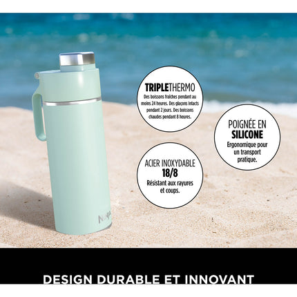Bouteille isotherme NINJA Thirsti 530ml Travel Bottle Black