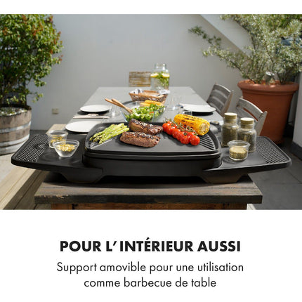 Barbecue électrique KLARSTEIN Gatsby 2000W - 20x32cm - Beige