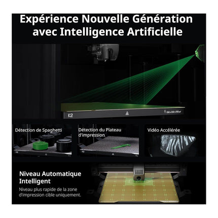 Imprimante 3D CREALITY K2 Combo Imprimante 3D,Multicolore,CFS