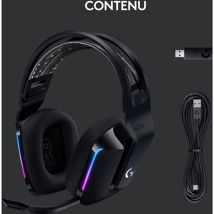 Casque gamer LOGITECH G733 Lightspeed White