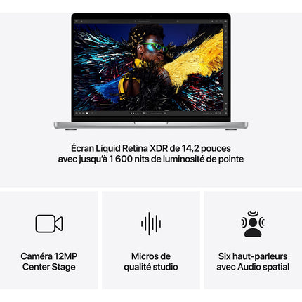 Ordinateur Apple MACBOOK Pro 16" Puce M4 Max CPU 14 / GPU 32 coeurs Mémoire RAM 36Go Stockage 1To SSD XDR